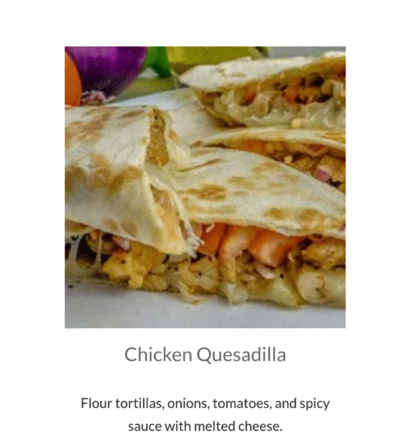 Chicken Quesadilla