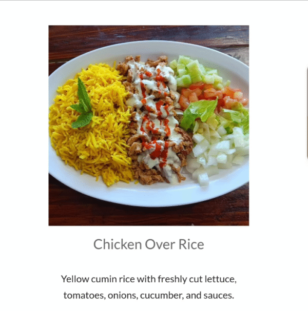 Chicken Over Rice