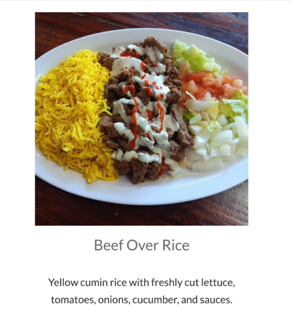 Beef Chicken Rice